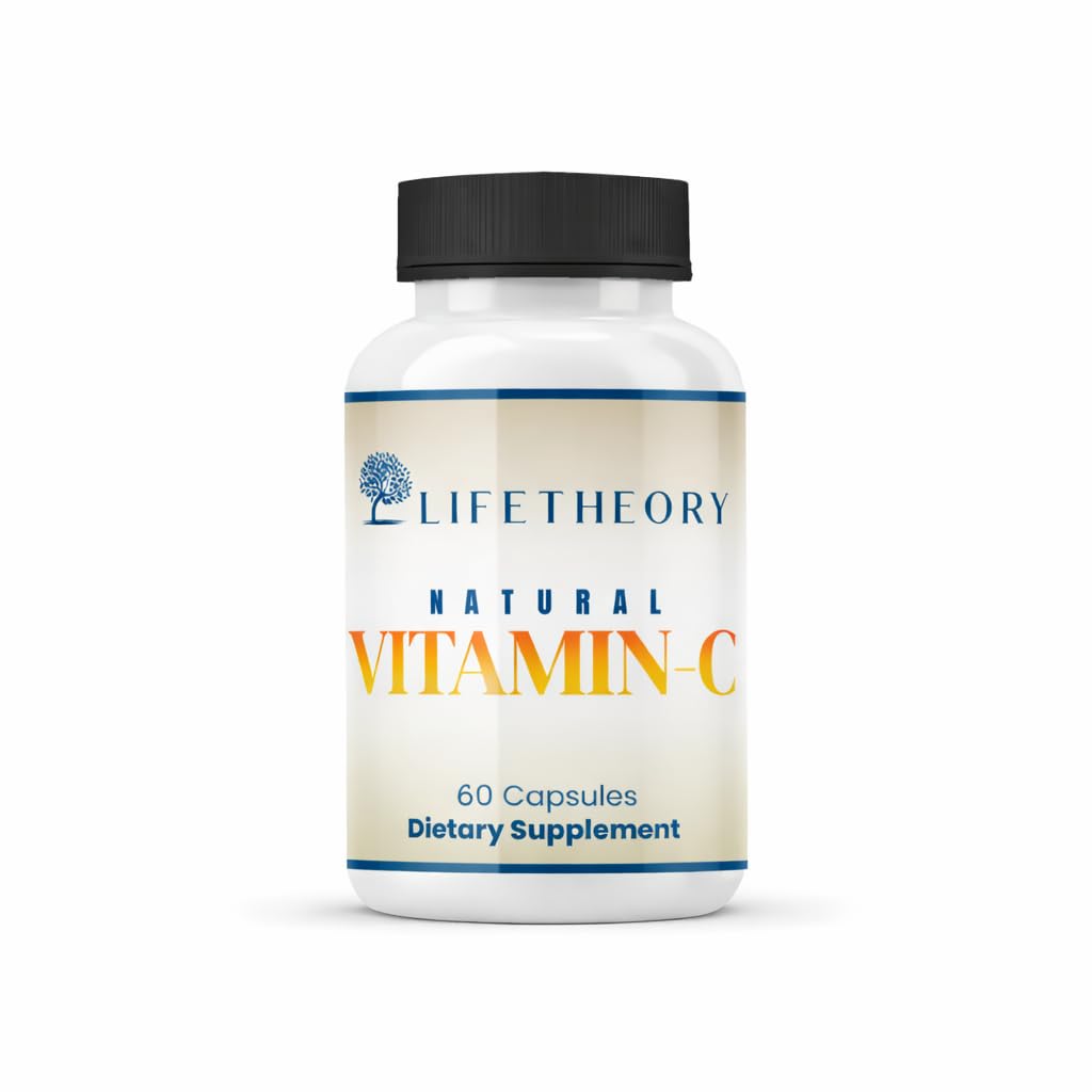 LIFETHEORY Natural Vitamin C with Quercetin | Dietary Supplement | Veg Capsules (60)