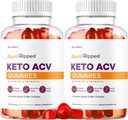 (2 Pack) Rapid Ripped Keto ACV Gummies Support, Rapidripped Keto Plus Apple Cider Vinegar Gummy Geavanceerde Formule 1050MG, Alle natuurlijke Gomita's Reviews, 120 Gummies voor 2 maanden