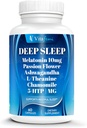 18-in-1 Melatonine10 mg , Natural Deep Sleep Supplement voor volwassenen, Non-Habit Forming, Ashwagandha, L-Theanine, Magnesium, Kamille, 5-HTP, Non-GMO
