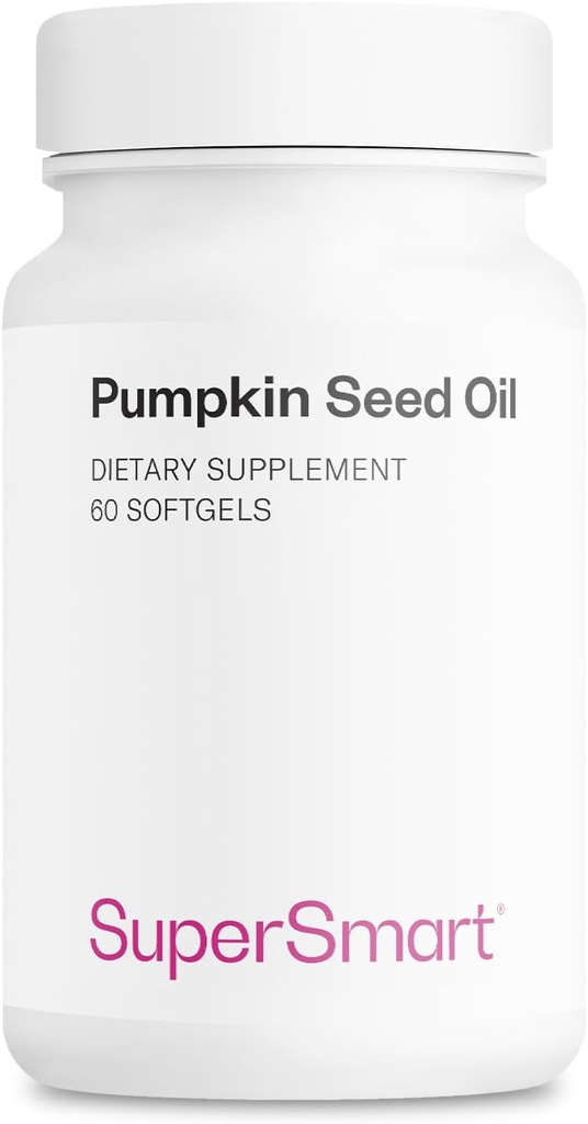Supersmart - Pumpkin Seed Oil Supplement 1000mg per dag (+ Vitamine E) - Pumpkin Seed Oil for Hair Growth