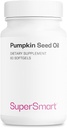 Supersmart - Pumpkin Seed Oil Supplement 1000mg per dag (+ Vitamine E) - Pumpkin Seed Oil for Hair Growth