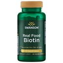Swanson Real Food Biotin Vitamine B-7 Haarhuid Nagel Metabolisme Gezondheid van biologische Hummingbird Tree Extract Vegan Glutenvrije Non-GMO B7 5000 mcg 90 Veggie Capsules (Caps)