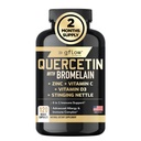 Quercetine met bromelaïne, brandnetelsupplement, zinkvitamine C Vitamine D 