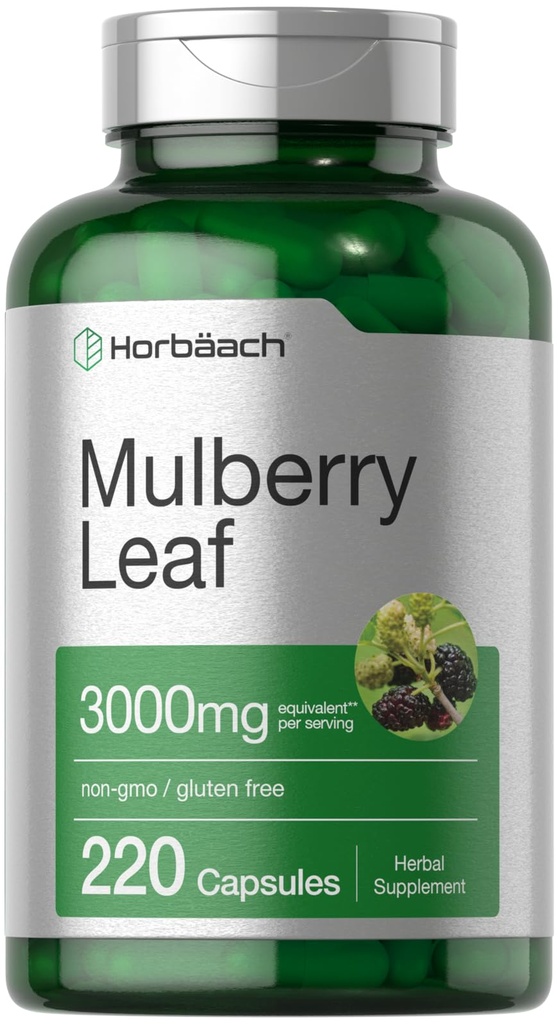 Horbäach Mulberry Leaf Extract Capsules 3000mg 