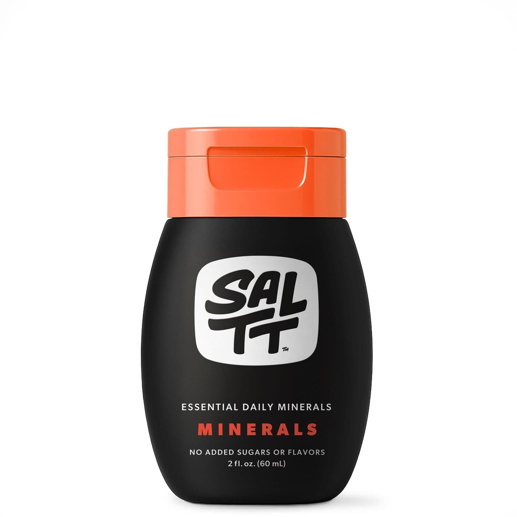 SALTT - Mineralen (2 oz) - Trace Mineral Drops - Natrium, Kalium, Magnesium, Zink, Koper - Ultra Low Carb - Zero Sugar, Veganistisch, Glutenvrij, Niet GGO - Dagelijks Elektrolyten - Reisgrootte - Door Keto Chow