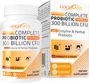 Probiotica voor vrouwen en mannen, 300 miljard CFU 11 strains + Organic Herbal & Discompensative Enzymes, Probiotic for Dispensive Health, Gas & Bloating, Immune, Gut Health for Women & Men, Shelf Stable, 60 Caps