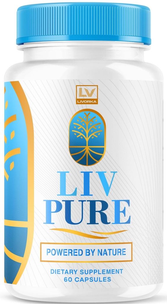 Livpure - Livpure Capsules, Officiële Liv Pure Lever Supplementen Geavanceerd voor de algehele gezondheid en welzijn, Alle Natuurlijke Formule Liv Pure Pillen Reviews, 60 Capsules voor 1 maand