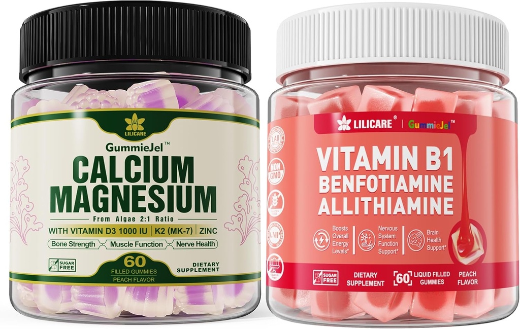 Plant-based Calcium Supplement + Vitamine B1 Gummies