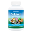 NaturesPlus Animal Parade Calcium, Vanille Sundae smaak - 90 Animal Shaped Kauwtabletten - Promoot gezonde botten - Veganistisch, Glutenvrij - 90 Totaal