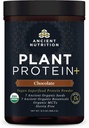 Ancient Nutrition Plant Based Protein Powder, Plant Protein+, Chocolade, Biologische Vegan Superfoods Supplement, 15g Proteïne Per Serving, Glutenvrij, Paleo Vriendelijk 12 Serveren