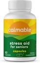 Aide à soulager le stress pour les aînés - Se sentir heureux, calme, concentré et détendu - Vegan - L-Theanine, Phosphatidylserine, Ashwagandha - Anti-stress Soutien Vitamine supplément alimentaire - 60 capsules