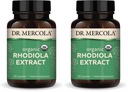 Dr. Mercola Rhodiola Extract, 30 Servings (30 Capsules), Dietary Supplement, Supports Mood and Stress Management, Non-GMO, Certified USDA Organic (Pack of 2)