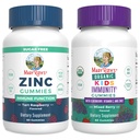 MaryRuth Organics Zink (Tart Raspberry) & Kids Immunity Gummies (Mixed Berry) 