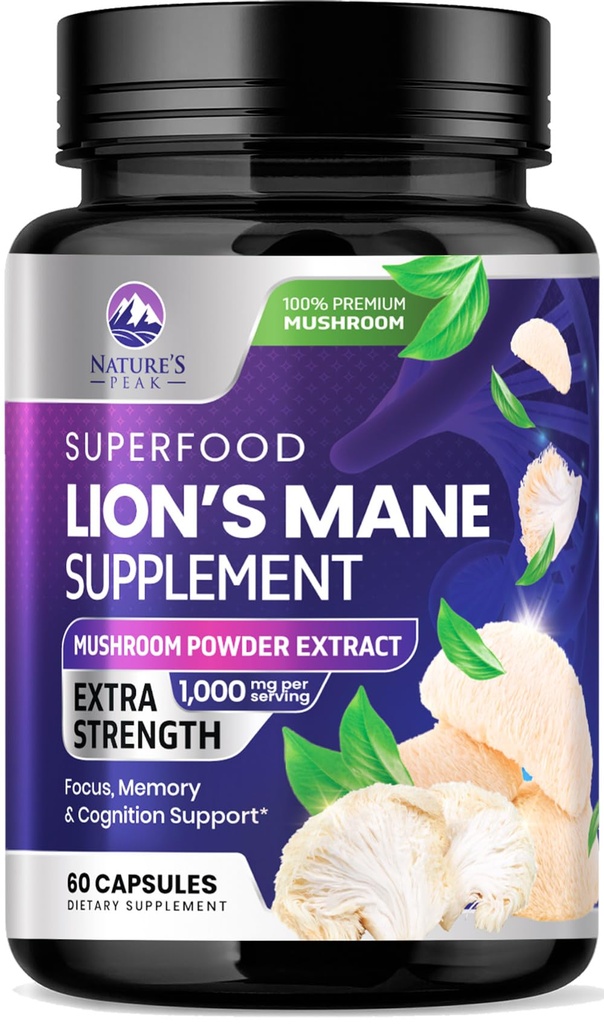 Lions Mane Mushroom Capsules 10.000mg - Lion