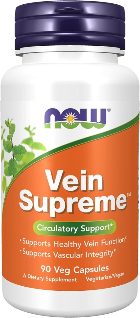 NU Voedingssupplementen, Vein SupremeTM, Gezonde Veinfunctie*, Circulatoire Ondersteuning*, 90 Veg Capsules