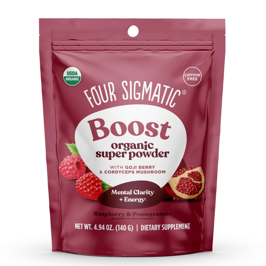 Vier Sigmatic Perform Super Poeder met Super Fruit en Antioxidanten Rode Framboos - Kan
