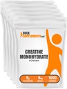 BulkSupplements.com Creatine Monohydraat Poeder - Creatine Supplement, Micronized Createine, Createine Powder - Unflavored & Gluten Free, 5g (5000mg) per portie, 5kg (11 lbs) (Pack of 5)
