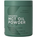 Sportonderzoek Biologische MCT-oliepoeder - Keto & Vegan MCT's C8, C10 van kokosnoten - Vetzuur en lichaamsbrandstof, non-GMO en glutenvrij - ongearomatiseerd, perfect in koffie, thee en eiwitshakes - 10.6 oz