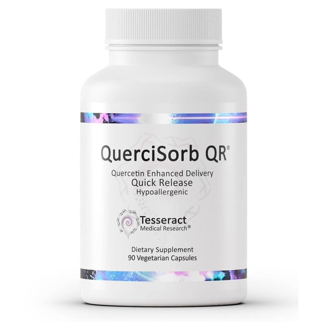 Tesseract Medical Research QuerciSorb QR Immuun Support Supplement, Quick Release Quercetine, Ondersteunt Immuunfunctie en algehele gezondheid* Hypoallergeen, 400 mg, 90 capsules