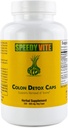 Colon Detox ondersteunt natuurlijke verwijdering van toxinen* Biologische, Charcoal Psyllium Seed & Husk Flax Seed Apple Fiber/Pectine Slippery Elm Vennel-poeder in 230 Veg Caps