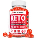 Keto ACV Gummies for Women - Apple Cider Vinegar Gummies with Mother, B Vitamins, Granaatappel & Beetwortel - Metabolisme, Vegan, Sugar-Free, 60 Ct