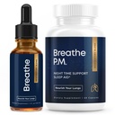 BREATHE & BREATHE PM Bundle - 60 Caps & 1 fl.oz. Mullein Drops for Lungs & Airways: Peppermint, Thyme, & Mullein Leaf Extract for Lungs Detox for Smokers - Clear Mucus & Breathe - GMO-Free & USA-Made