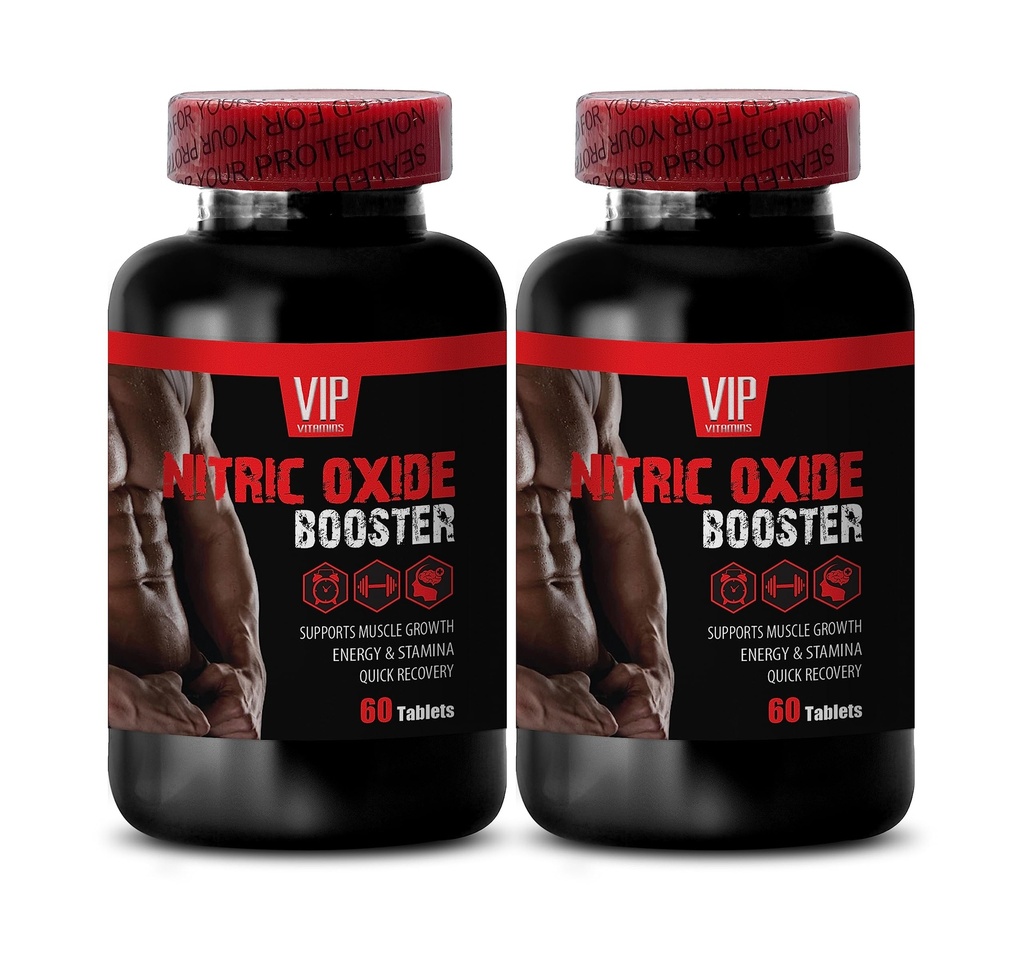 Nitric Oxide pre Workout Powder for Men - Nitric Oxide Supplement -, Nitric Oxide Pills, Glutamine Alpha-Ketoglutarate, Nitric Oxide Exercise Performance, Alpha-Ketoglutarate 2 Bottles 120 Tablets