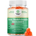 Tiener Multivitamine Gummies 12-17 - Tiener Jongens & meisjes Gummy Vitaminen voor betere huid, Immuun Kracht, Mood & Energie Ondersteuning - Tiener Meisje & Boy Supplementen met Zn, Mg, Vitamine A, C, D & E - 60 Ct