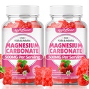 softbear Magnesium Carbonate Gummies 500mg, Sugar-Free Magnesium Supplement Gummies for Adults & Kids Support Bone & Muscle & Digestive Health, Vegan/Organic, Strawberry Flavor 120 Count