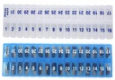 AM PM 31 Dag Eenmaal per dag Maandelijkse Pillen Planner Organisators - Grote Compartiment Pillendozen Store Medicijnen voor Hele Maand Plus Compartiment voor Extra Pillen (AM/PM Clear & Blue) BPA Gratis
