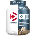 Dymatiseren ISO100 Wei Proteïnepoeder Isolaat, Cookies & Cream, 25g eiwit, 5 pond, 5.5g BCAA's, minder dan 120 Cal., Glutenvrij, 1g vet, 1g suiker, 2g carb (74 porties)