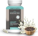 Mountain Peak Nutritionals Tranquility Formula - Ondersteunt hersenen Gezondheid, Slaap & Stress Management - Vitamine B6, Vitamine B12 en Adaptogenen - Hypoallergeen Dieetsupplement (90 Vegetarische Capsules)