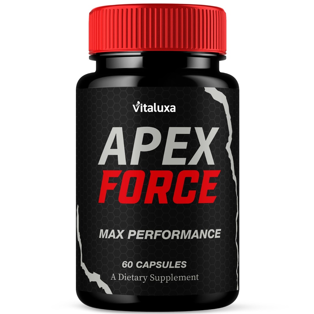 Apex Force Performance Capsules, ApexForce Supplements Advanced Max Strength Pills Capsulas, Premium Vitamin Support Formula Overall Health & Wellness, Improve Energy, Stamina Pastillas (60 Capsules)