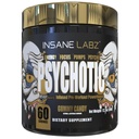 Insane Labz Psychotic Gold, High Stimulant Pre Workout Powder, Extreme Lasting Energy, Pumps and Endurance with Beta Alanine, DMAE Bitartrate, NO Booster (60 Servings, Gummy Candy)