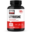 FORCE FACTOR L Tyrosine Stress Relief Supplement, L-tyrosine Brain Health Supplements for Adults, L-tyrosine 500mg Capsules, Free Form, Vegan, No Gelatine, Non-GMO, 120 Capsules