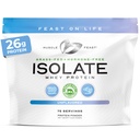 Pâture sans hormones naturelle élevée, poudre de protéines isolate de lactosérum pour les hommes et les femmes, propre, sans OGM et sans gluten, protéine isolée - non aromatisée, 5lb
