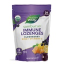 Nature's Way Sambucus Zink Lozenges met vlierbessen en vitamine C, honing citroen smaak, 24 Lozen