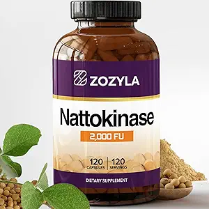 Nattokinase Supplement 2.000 FU, 120 Capsules - Natto Extract voor normale bloedstroom en circulatie - Non-GMO, Glutenvrij, Veganistisch - Made in USA