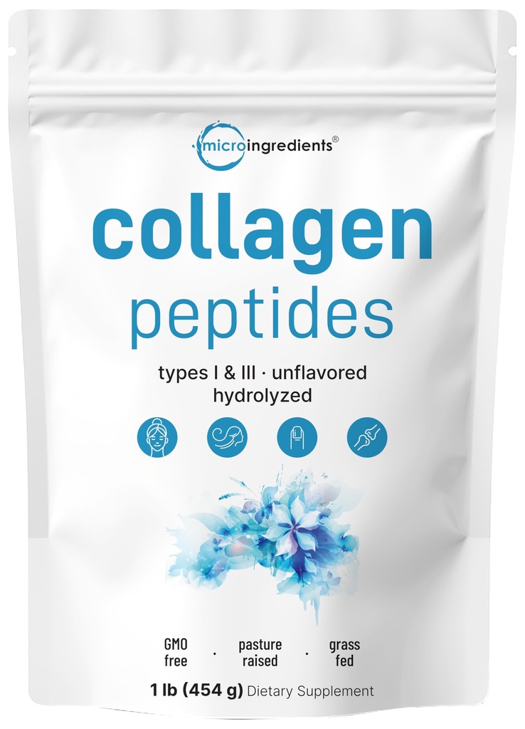 Micro Ingrediënten Bovine Collagen Peptides Powder, 1lb 