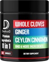 11in1 Kruiden supplement met gember, Ceylon kaneel en 8 andere meer - Digestief, immuunsysteem, Mood ondersteuning - 60 capsules - 30 dagen levering