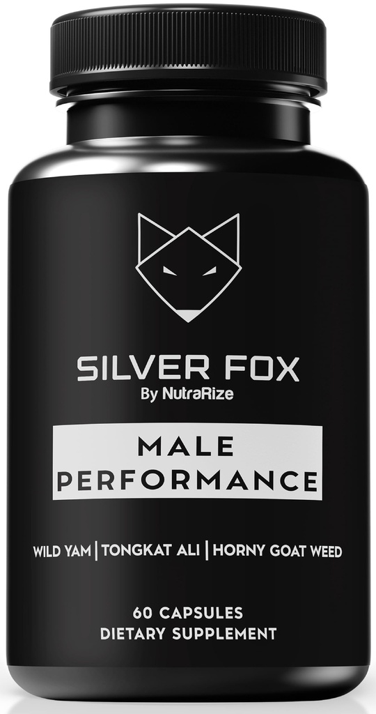 Silver Fox Capsules, Premium Silver Foxed Pills for Men, All Natural Male Capsule to Support Peak Performance and Overall Wellness, Official SilverFox Capsulas Review (60 Capsules)