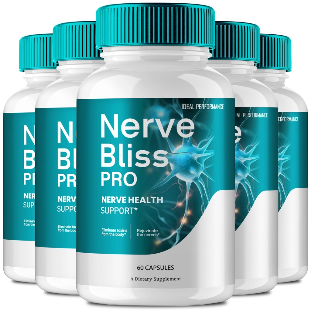 Nerve Bliss Pro Capsules, Nerve Bliss for Neuropathy Advanced Nerve Health Supplement Pills - Maximum Strength, All Natural Healthy Circulation & Stable Levels, NerveBlissPro Reviews (5 Pack)