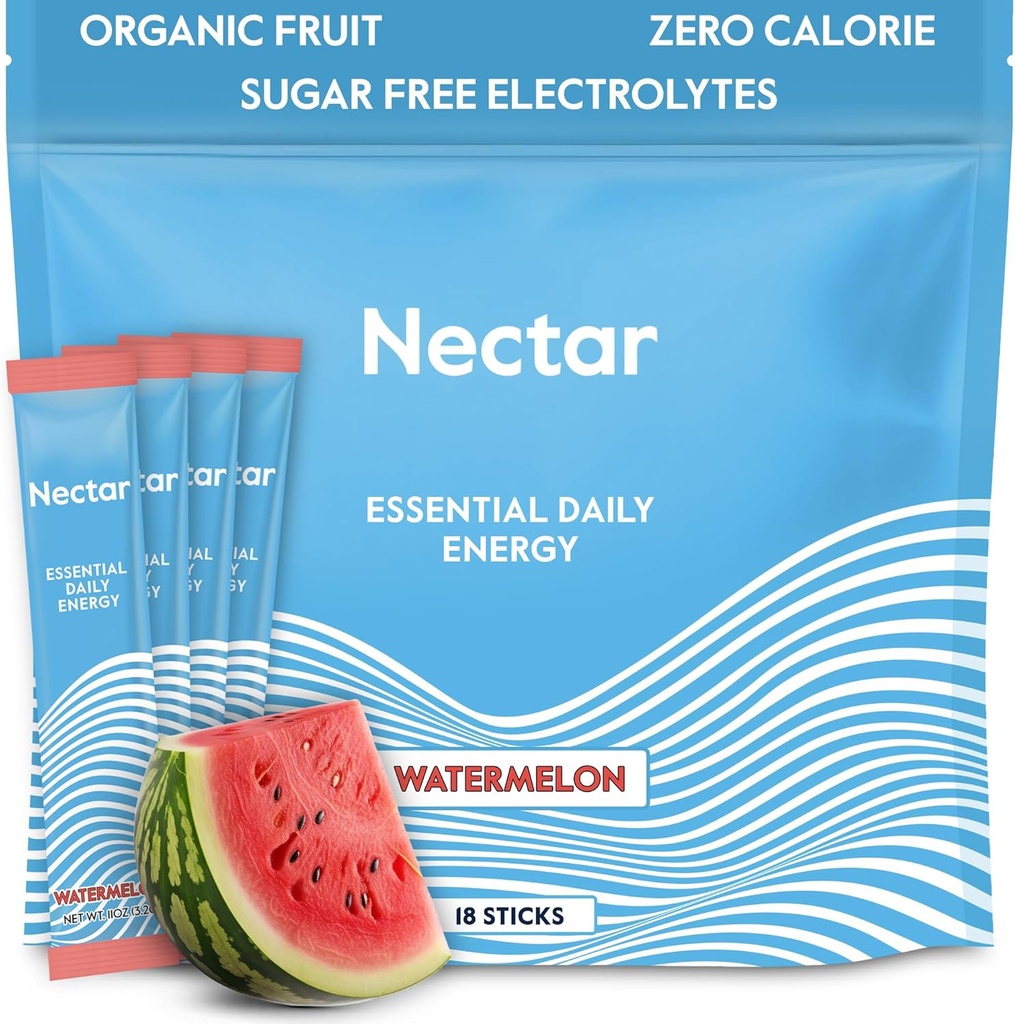 Nectar Energy Booster - Organic Cafeine, B12 & Electrolytes - Sugar Free & Zero Calorie 