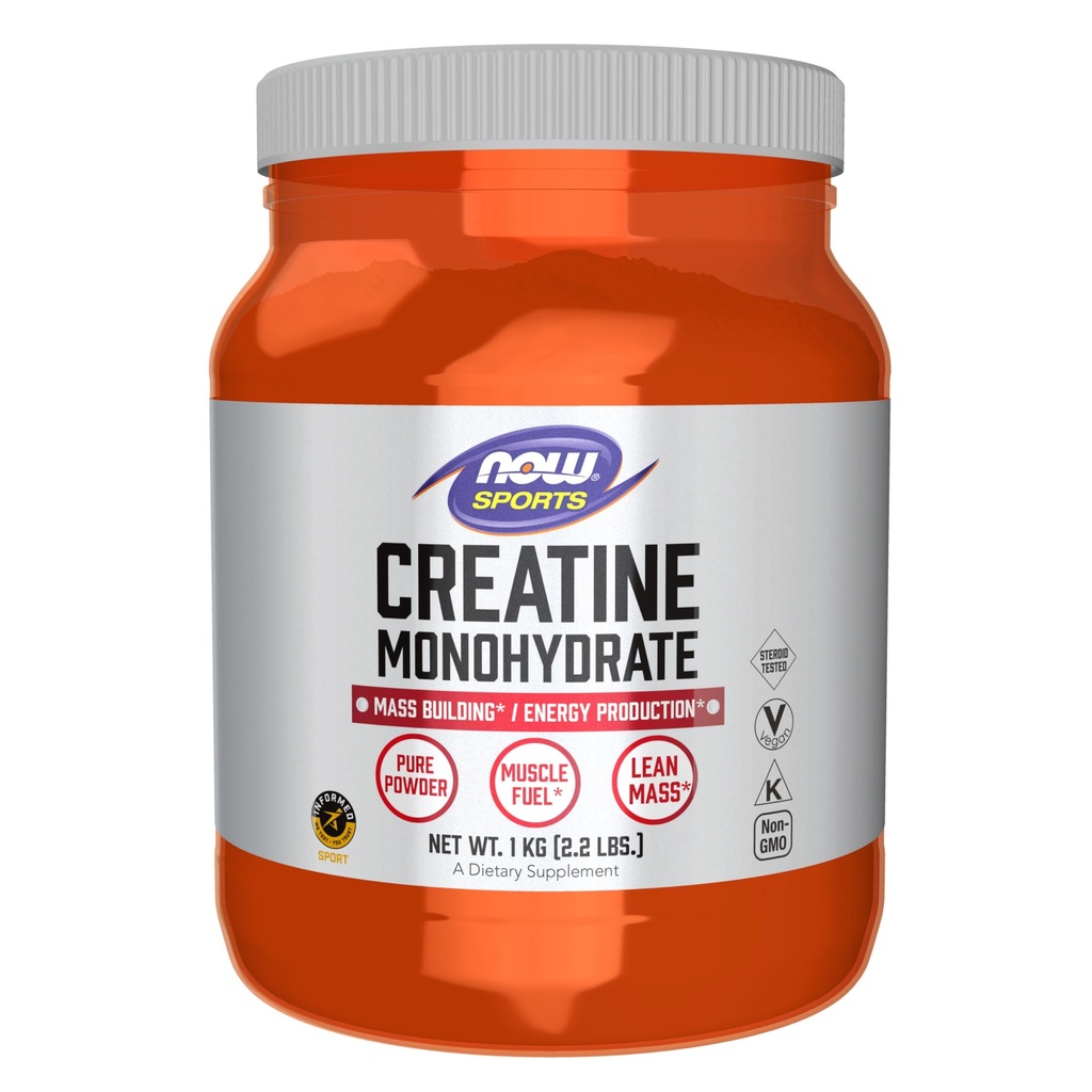 MAINTENANT Aliments Sports Nutrition, poudre monohydratée de créatine, bâtiment de masse*/Production d'énergie*, 2.2-Pound