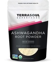 Terrasoul Superfoods Biologische Ashwagandha Wortelpoeder, 1 Lb - Stress Adaptogen 