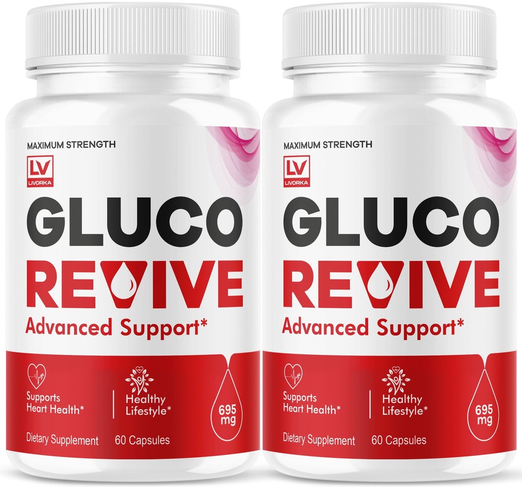 (2 verpakkingen) Gluco Revive - Gluco Revive, Gluco Revive Pillen,Gluco Revive Ondersteuning, Gluco Revive Capsules, Gluco Revive Alle natuurlijke Premium Formule, Gluco Revive Pillen Reviews, 60 Capsules gedurende 2 maanden