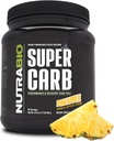 NutraBio Super Carb, Carbohydraat Poeder met Cluster Dextrine & Elektrolyten, Advanced Carb Supplement Powder for Workout Fuel, Performance, and Muscle Recovery, Clostrin, Ananas, 30 Sv