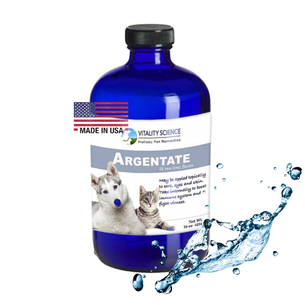 Vitality Science Argentate Ionic Silver for Dogs | Promotes Oxygen-Rich Environment (8oz)