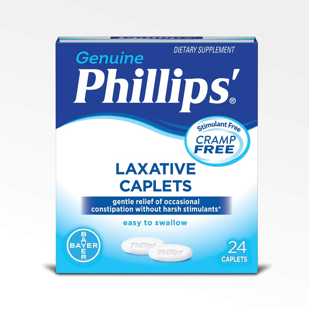Phillips' Laxative Caplets, 24 Caplets (verpakking van 4)