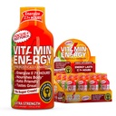 Vitamine Energy Focus+ Extra Strength Energy Shot Fruit Punch 12 Pack, 260mg Caféine naturelle, B-Vitamines, CoQ10, Acides aminés, Focus, Productivité et Clarté, Zéro sucre, Sans gluten, 1,93 fl oz